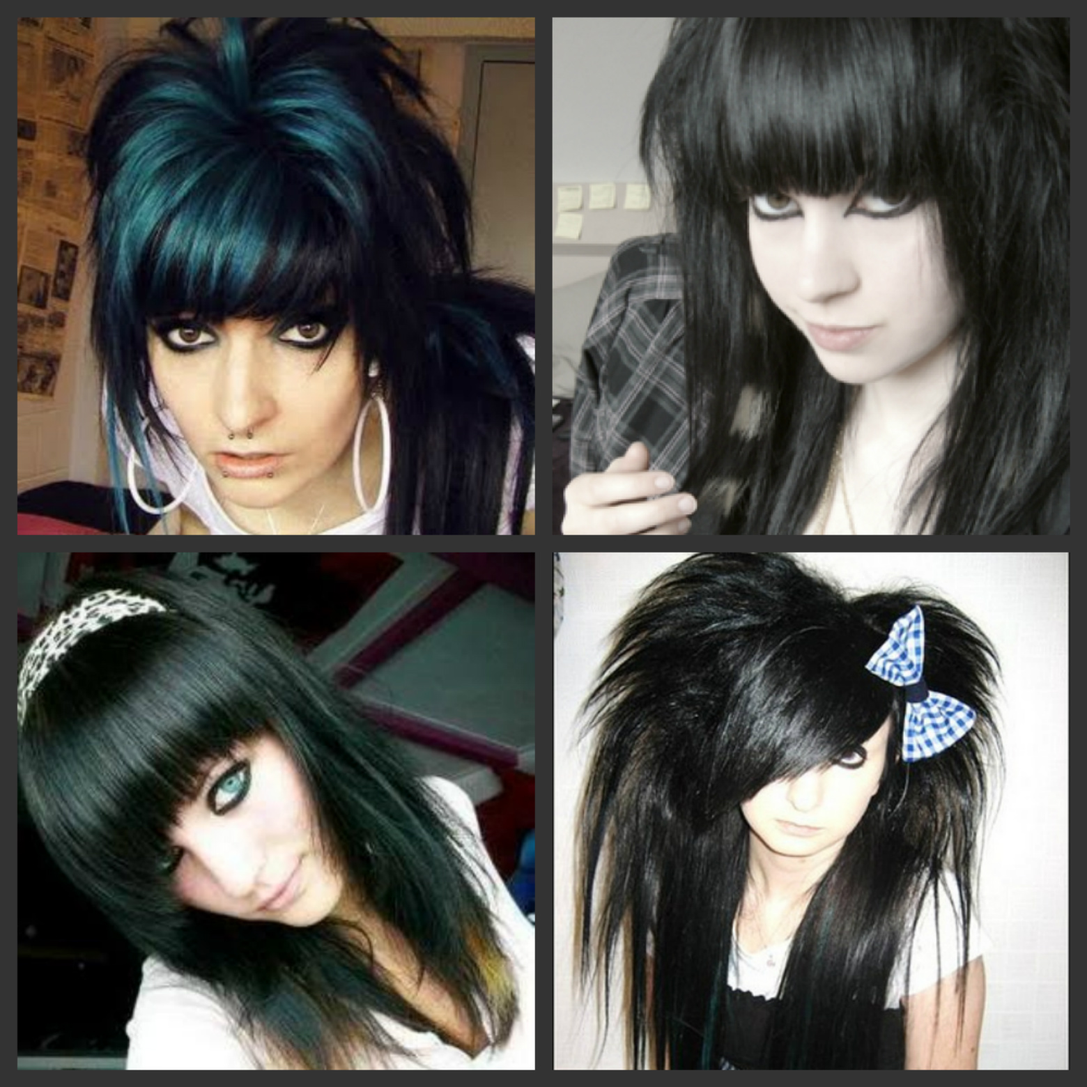 long black emo hairstyles for girls